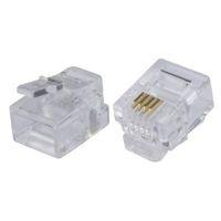 Tristar Clear Rj11 Connectors Pack of 10