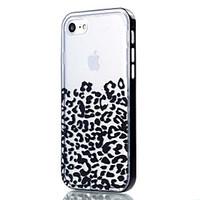 transparent leopard print pattern case back cover case soft tpu for ip ...