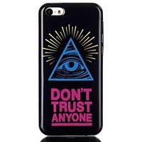 Triangle eye Pattern TPU Phone Case for iPhone 5C