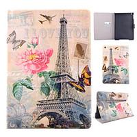 Transmission Tower Pattern PU Material Flip Tablet Protective Shell for iPad Air