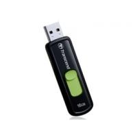 Transcend JetFlash 500 16GB USB 2.0 Flash Drive (Black/Green) TS16GJF500