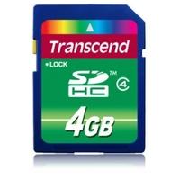 transcend 4gb secure digital high capacity flash card class 4 ts4gsdhc ...