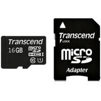 transcend premium micro sdhc class 10 uhsi 300x with adapter 16gb