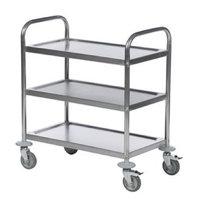 TROLLEY 3 SHELF 600X400 SILVER 375609