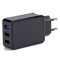 Tronsmart TS-WC3PC Intelligent Identification Smart IC 3-Port USB Wall Charger Adapter 1 Qualcomm Certified Quick Charge 2.0 Port + 2 Smart Ports Powe