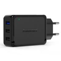 Tronsmart W3PTA UK WC3PTAC 3USB-port Wall Charger Qualcomm Quick Charge 3.0 High-Speed for iPhone Android Smartphone