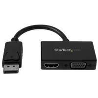 Travel A/v Adapter: 2-in-1 Displayport To Hdmi Or Vga