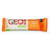 traidcraft carrot ginger organic geobar 40g