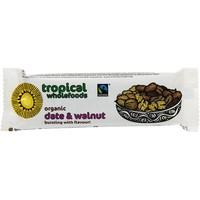 Tropical Wholefoods Org Date & Walnut F/T Bar 40g