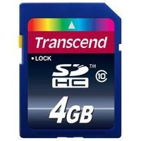 Transcend 4GB Class 10 Secure Digital High Capacity Card