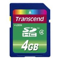 Transcend 4GB Class 4 Secure Digital High Capacity Card