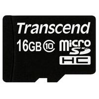 Transcend 16GB MicroSDHC Flash Card with Adaptor (Class 10)