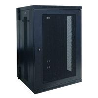 tripp lite 18u wall mount rack enclosure cabinet w door and side panel ...