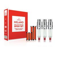 Travalo Milano HD Elegance Xmas Set 2016 Orange Refill Perfume Spray x 3 5ml