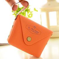 Travel Wallet Portable for Travel StorageWhite Orange Yellow Blushing Pink Light Blue