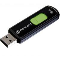 Transcend JetFlash 500 16GB USB 2.0 Flash Drive (Black/Green)