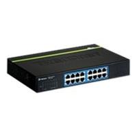 trendnet 16 port gigabit greennet desktop switch in psu