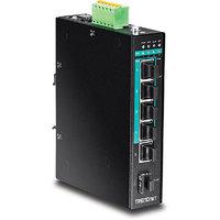 Trendnet TI-PG541 - 5 port Hardened Industril Switch - Gigabit PoE+ DIN-rail