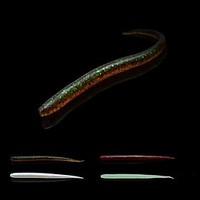 Trulinoya 8pcs Soft Bait Worm 150mm 4.6g Fishing Lure Pack (Random Color)