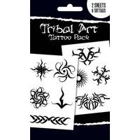 tribal symbols temporary tattoo pack