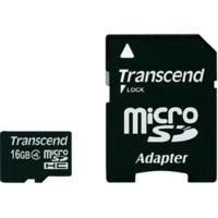 Transcend microSDHC 16GB Class 4 with SD Adapter (TS16GUSDHC4)