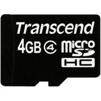 Transcend microSDHC 4GB Class 4 with SD Adapter (TS4GUSDHC4)