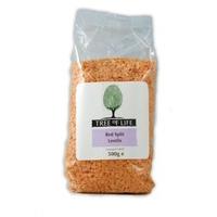 Tree Of Life Lentils - Split Red (500g x 6)