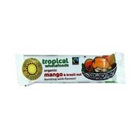 tropical wholefoods organic mango and brazil bar 40g