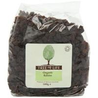 tree of life organic raisins 250g x 6