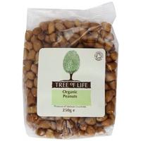 tree of life organic peanuts paleskin 250g x 6