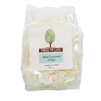 tree of life coconut raw chipped 125g x 6