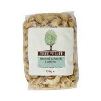 tree of life cashew nuts roasted salted 125g x 6