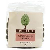 Tree Of Life Raisins - Carob Coated (125g x 6)