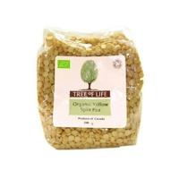 tree of life organic peas yellow split 500g x 6