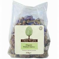 tree of life organic walnuts halves 125g x 6