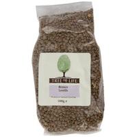 tree of life lentils whole brown 500g x 6