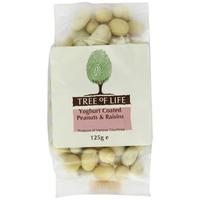 tree of life peanuts raisins yoghurt coated 125g x 6