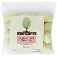 tree of life brazil nuts yoghurt coated 125g x 6