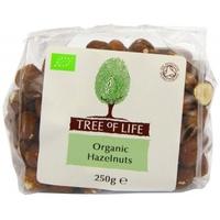 tree of life organic hazelnuts 125g x 6