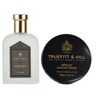Truefitt and Hill Apsley Shaving Set Includes 100ml Spray Bottle Cologne and 190g Shaving Cream Tub