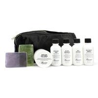 Travel Kit: Face Wash + Shave Formula + Moisturizer + Shave Balm + Shampoo + 2x Cleansing Bar + Bag 7pcs+1bag