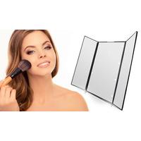 Trifold LED Lighted Makeup Mirror