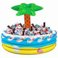 tropical palm tree inflatable cooler