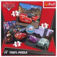 Trefl 3-in-1 Puzzle Travel Around Europe Disney Cars