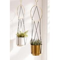 Triangle String Hanging Planter, GOLD