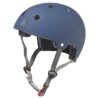 Triple 8 Brainsaver Dual Certified Helmet Blue Rubber