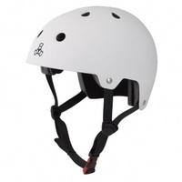 Triple 8 Brainsaver Dual Certified Helmet White Rubber