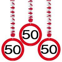 Traffic Sign 50th Party Hanging Decor 3