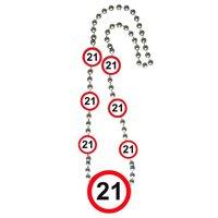 Traffic Sign 21st Necklace