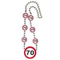 Traffic Sign 70th Necklace